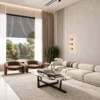 Coffee Table Sila Luxury Brown Marble Coffee Table 120cm Modern Industrial 2026