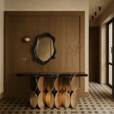 Rock Slab Console Table