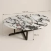 brown marble coffee table in uae