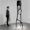 Black Fiberglass Floor Lamp
