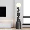 Olivina Modern Black Floor Lamp