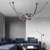 Long Leather Pendant Light