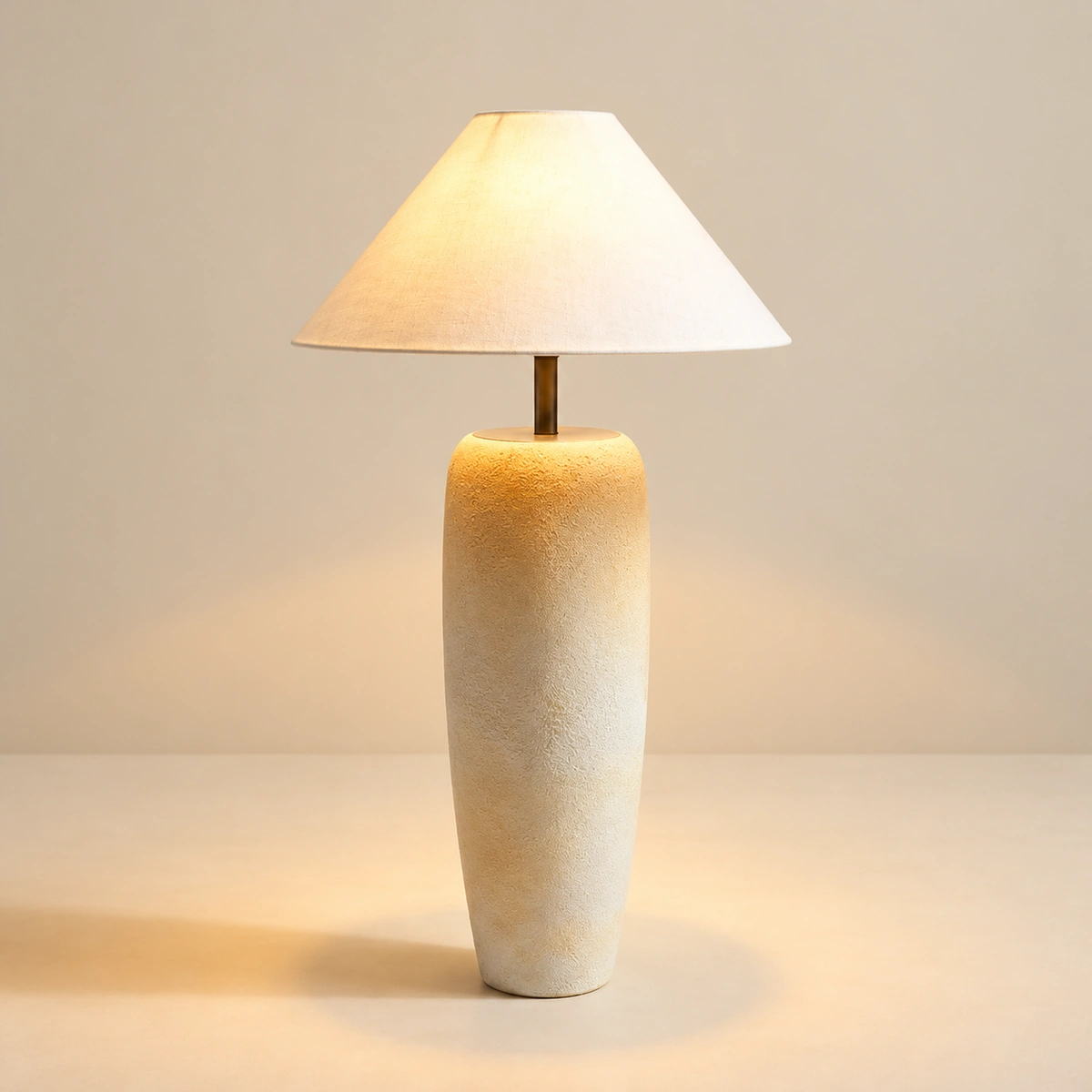 Cavana Pottery Beige Floor Lamp