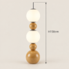 Qamo Burlywood Iron & PE Floor Lamp - luxury furniture Dubai UAE
