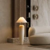 Pottery Floor Lamp CAVANA Cream 110cm Natural Modern Fabric Shade Lamp 2026 UAE