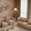 LAVANA MODERN OAK FLOOR LAMP - luxury furniture Dubai UAE