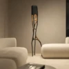 Black Fiberglass Floor Lamp - Balana| Majestic Home UAE