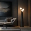BLACKON BLACK IRON FLOOR LAMP - luxury furniture Dubai UAE