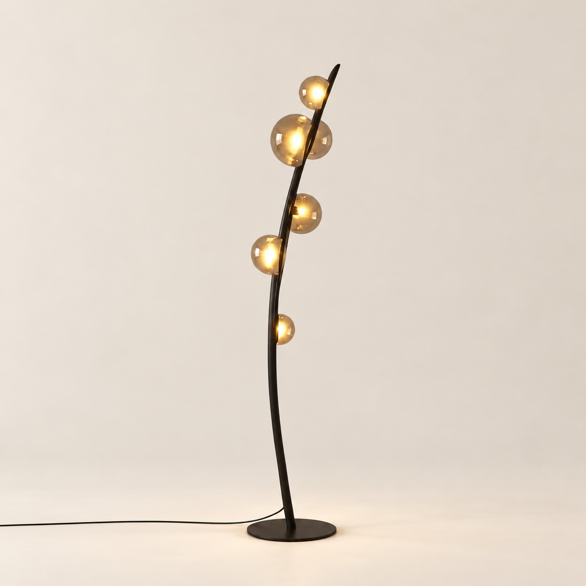 Minimalist Black Floor Lamp - Manila | Majestic Home UAE