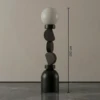 Olivina Black Iron Floor Lamp - luxury furniture Dubai UAE
