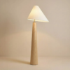 Modern Wood Floor Lamp - Panli | Fabric Shade | Majestic Home