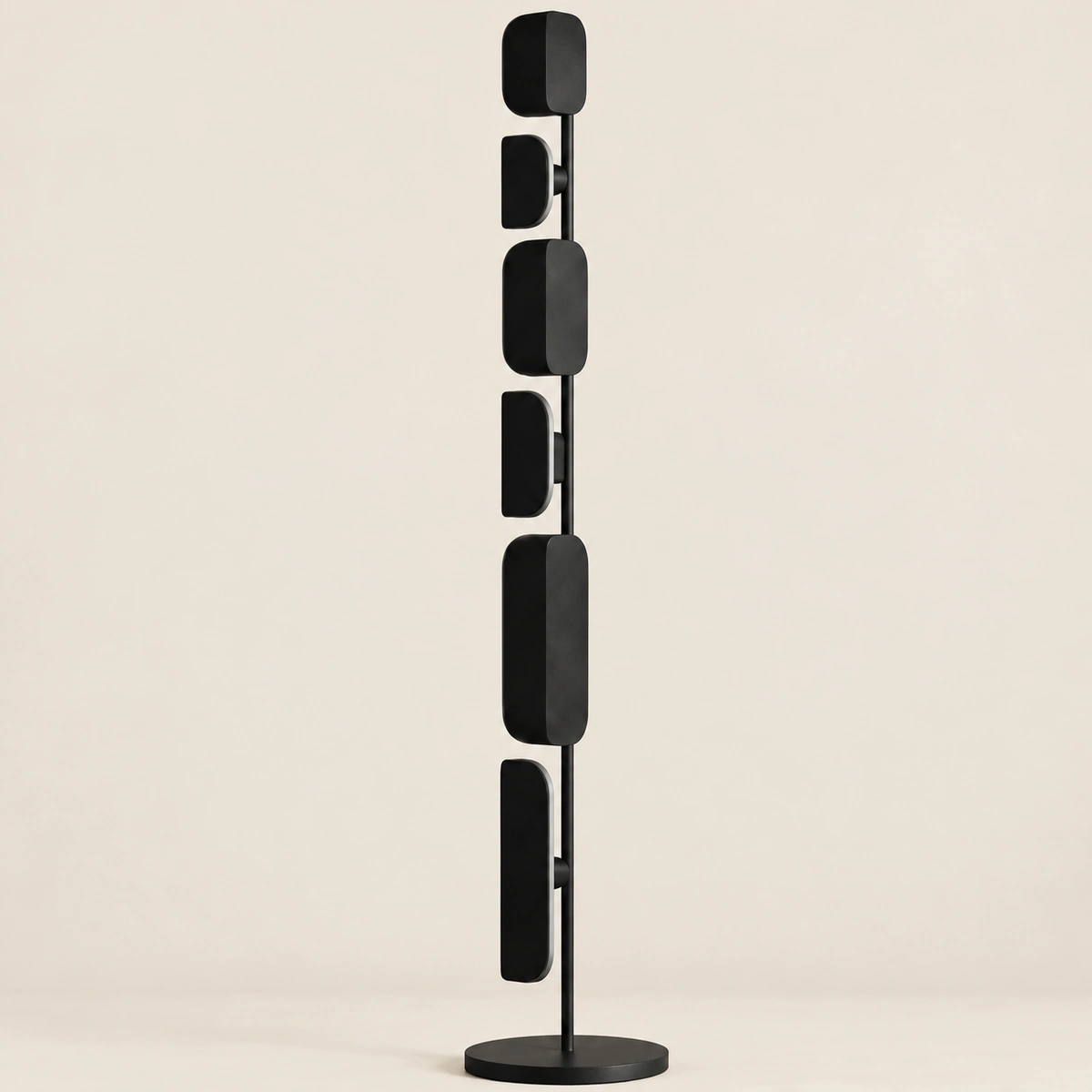 Panola Black Iron Floor Lamp