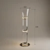 RAMILA IRON & GLASS TRANSPARENT FLOOR LAMP - luxury furniture Dubai UAE