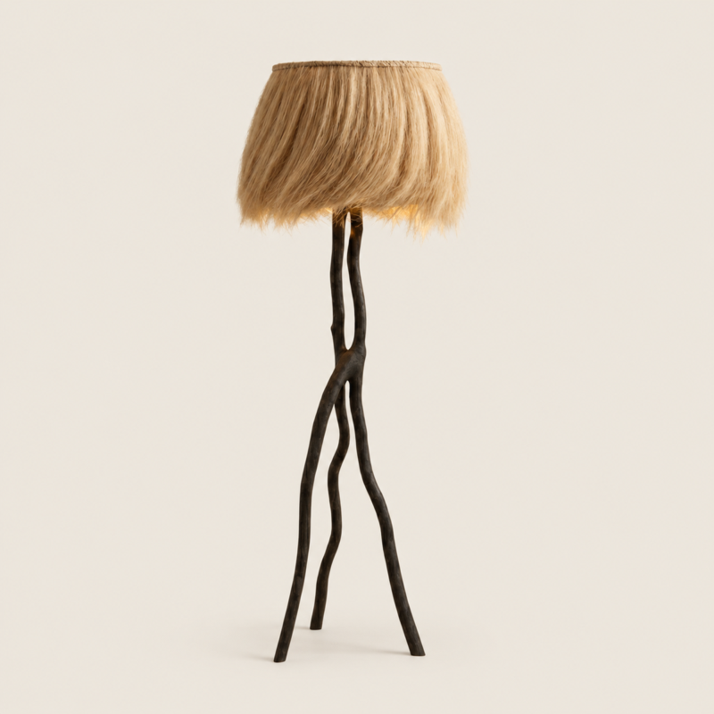 Modern Bamboo Floor Lamp - Woodi | Majestic Home UAE