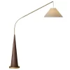 Modern Walnut Floor Lamp