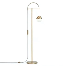 Sleek Gold Floor Lamp