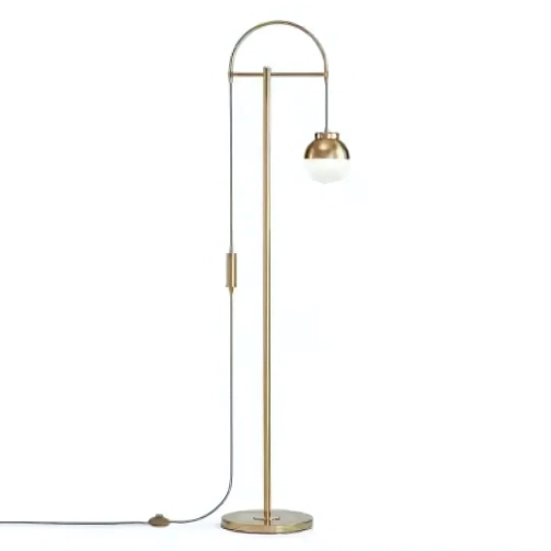 Sleek Gold Floor Lamp