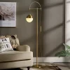 Sleek Gold Floor Lamp