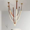 Plated Leather Pendant Light