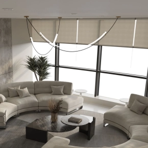 Long Black Pendant Light
