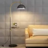 Wood and Metal Floor Lamp
