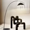 Black Arc Floor Lamp