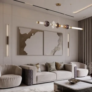 AUDREY GLASS & ACRYLIC PENDANT LIGHT