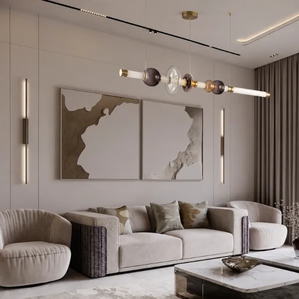 AUDREY GLASS & ACRYLIC PENDANT LIGHT