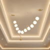 AURELIA Stunning 1650mm 10-Head Gold Pendant Light | Luxury Modern Chandelier UAE
