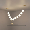 Aurelia Gold Metal & PE Pendant Light - luxury furniture Dubai UAE