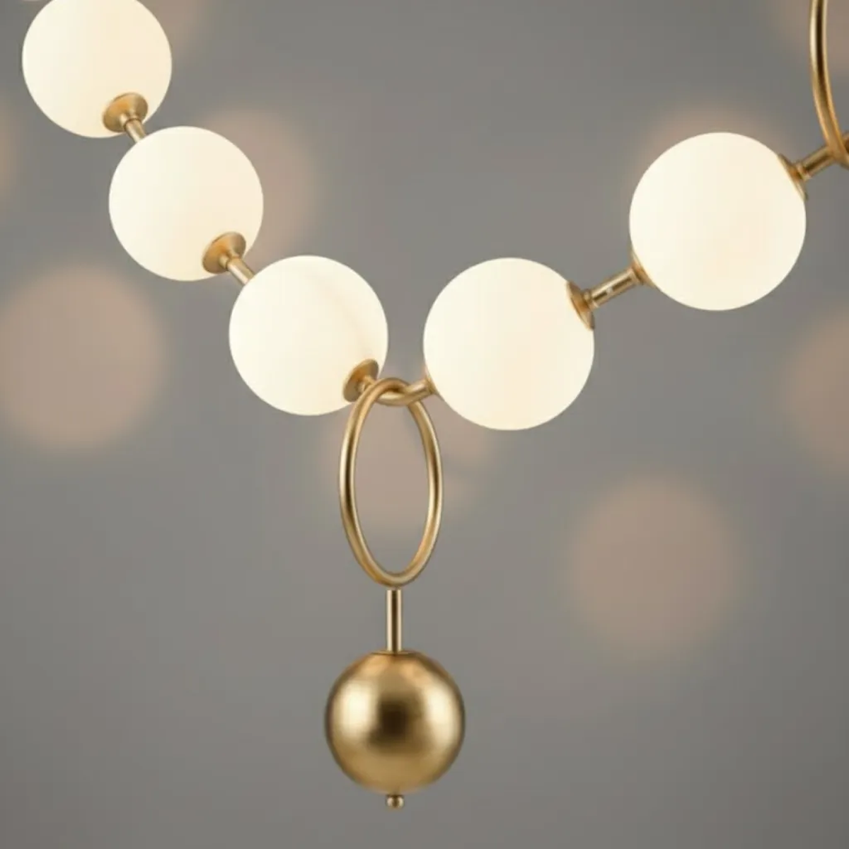 AURELIA Stunning 1650mm 10-Head Gold Pendant Light | Luxury Modern Chandelier UAE