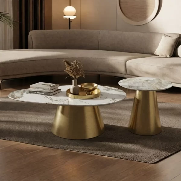 Solina stone coffee table