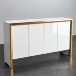 DAKLON WHITE & GOLD BUFFET CABINET