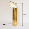 DARIN STAINLESS STEEL GOLDEN FLOOR LAMP - luxury furniture Dubai UAE