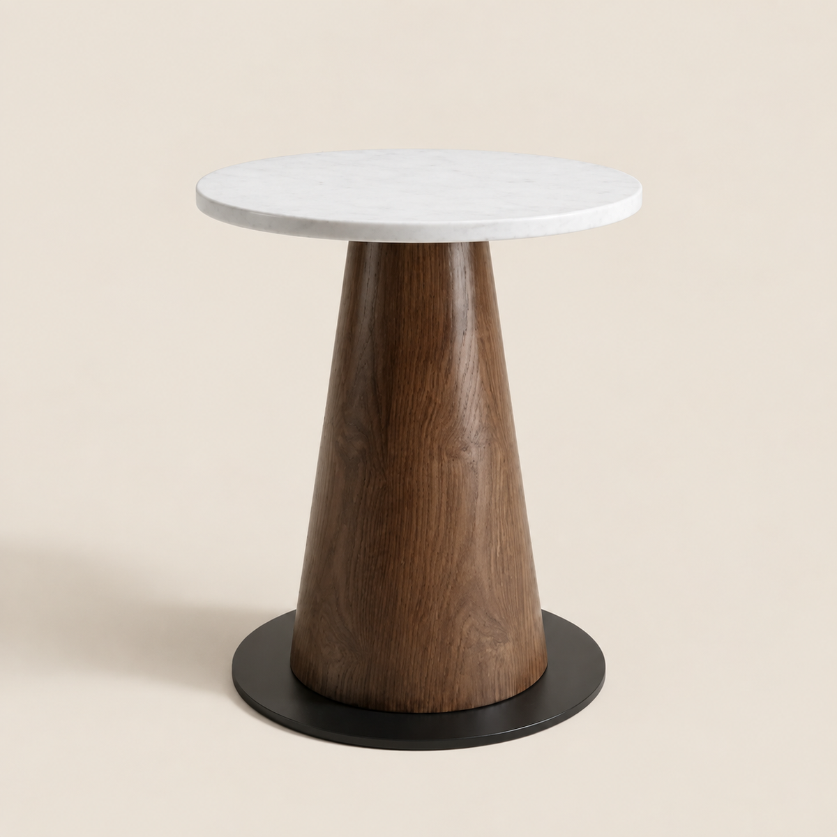 Emma Brown & White Marble Side Table