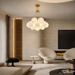 Gold Pendant Light Glestia Stunning 2.2m 13 Ball Luxury Linear Chandelier UAE