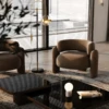 KALITA BLACK & GOLD MARBLE FLOOR LAMP - luxury furniture Dubai UAE