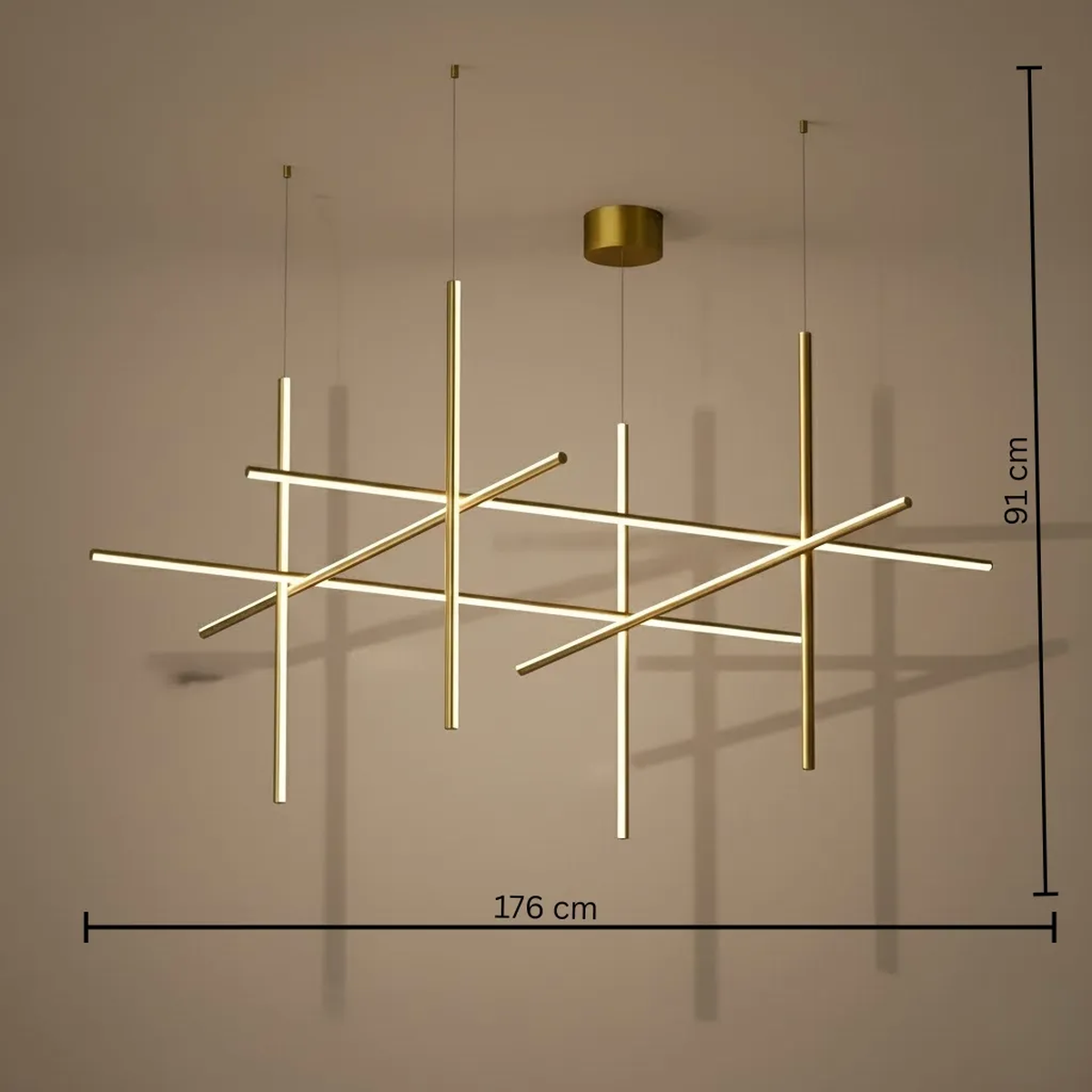 Karilla Aluminium Copper Pendant Light | Majestic Home UAE