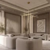 Karilla Pendant Light Bold Copper Geometric 106W LED Luxury Ceiling Light UAE