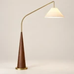 Locana Walnut Iron Floor Lamp