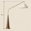 Locana Walnut Iron Floor Lamp - luxury furniture Dubai UAE