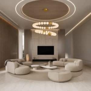NATALIA GOLD IRON & PE PENDANT LIGHT