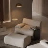 OKILA GOLD & WHITE METAL FLOOR LAMP - luxury furniture Dubai UAE