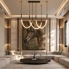 Solene Black & White Acrylic Pendant Light - luxury furniture Dubai UAE