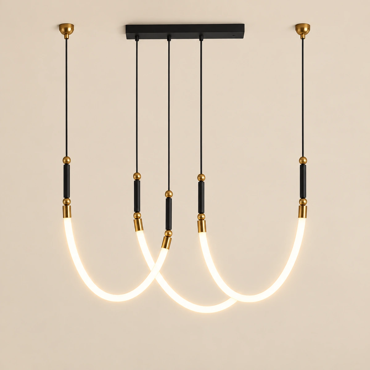 Solene Black & White Acrylic Pendant Light