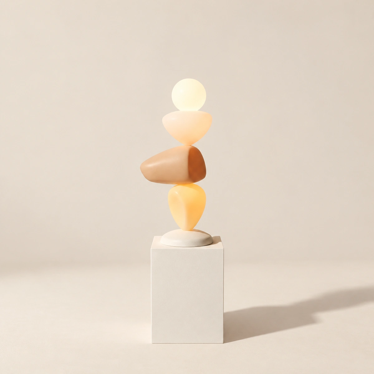 Resin Floor Lamp STONI Sculptural Modern 137cm Artistic Lighting Piece 2026 UAE