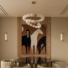 Plated Iron Pendant Light