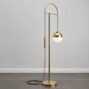 GOLDI GOLD METAL FLOOR LAMP - luxury furniture Dubai UAE