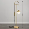 GOLDI GOLD METAL FLOOR LAMP - luxury furniture Dubai UAE
