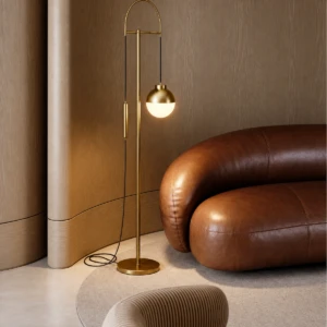 GOLDI GOLD METAL FLOOR LAMP
